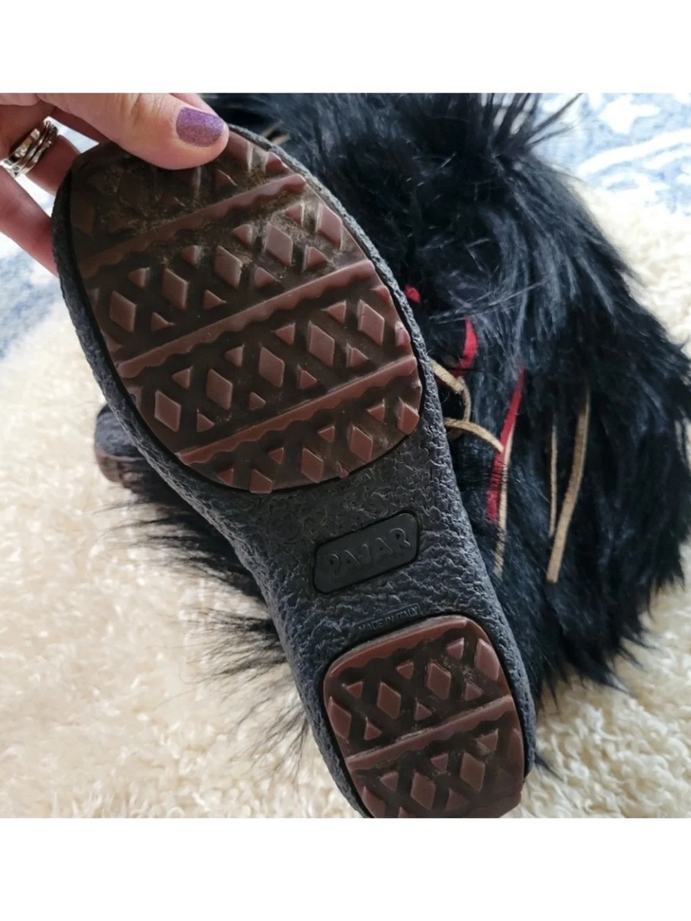 PAJAR Black Faux Fur Boots